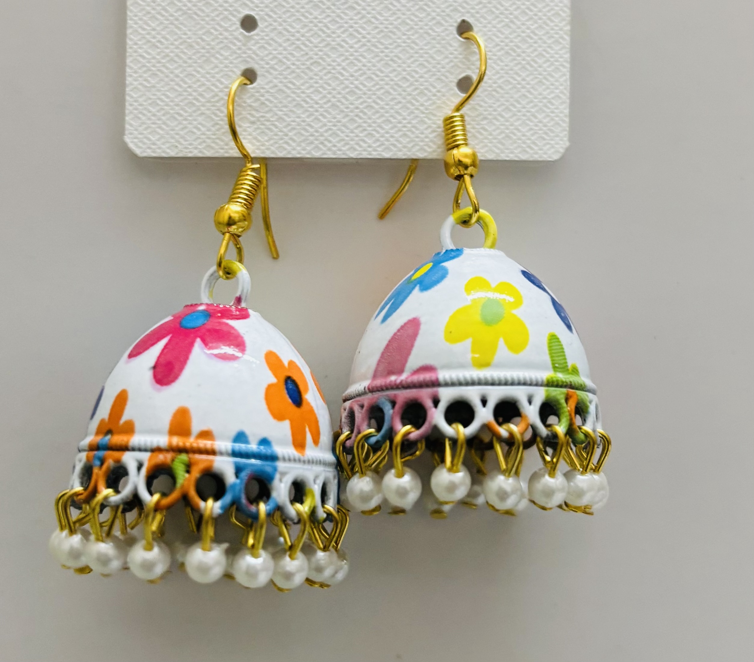 Metal Jhumka Earrings