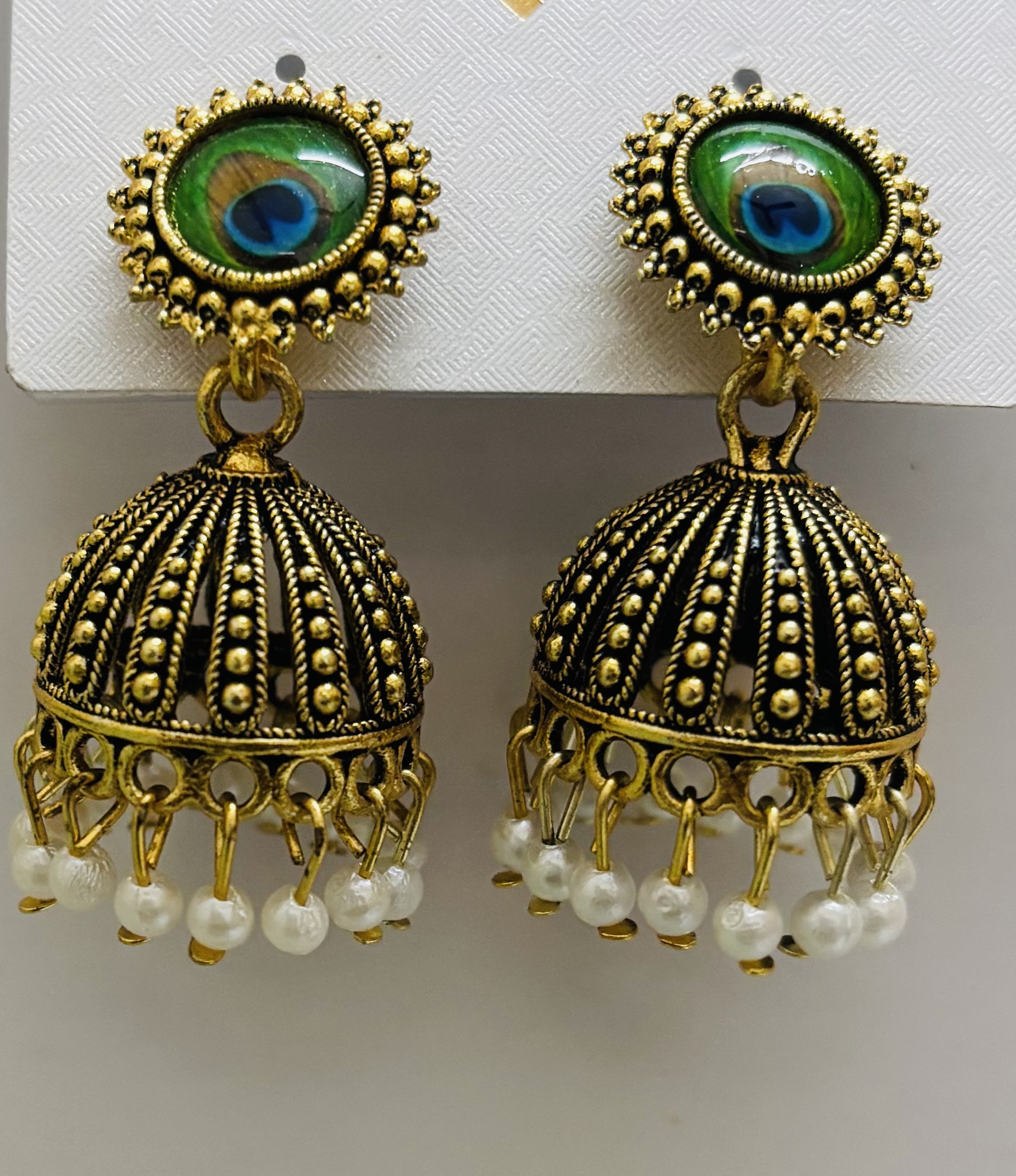 Metal Jhumka Earrings
