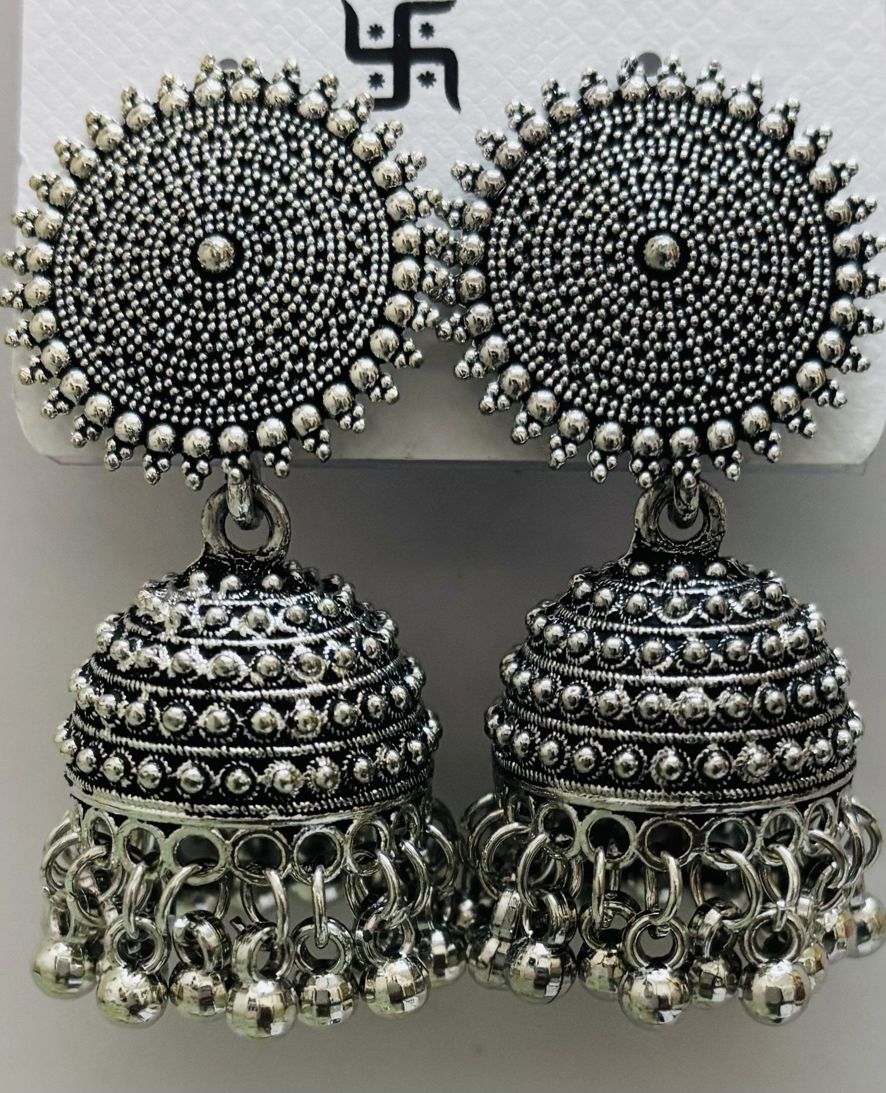 Metal Jhumka Earrings