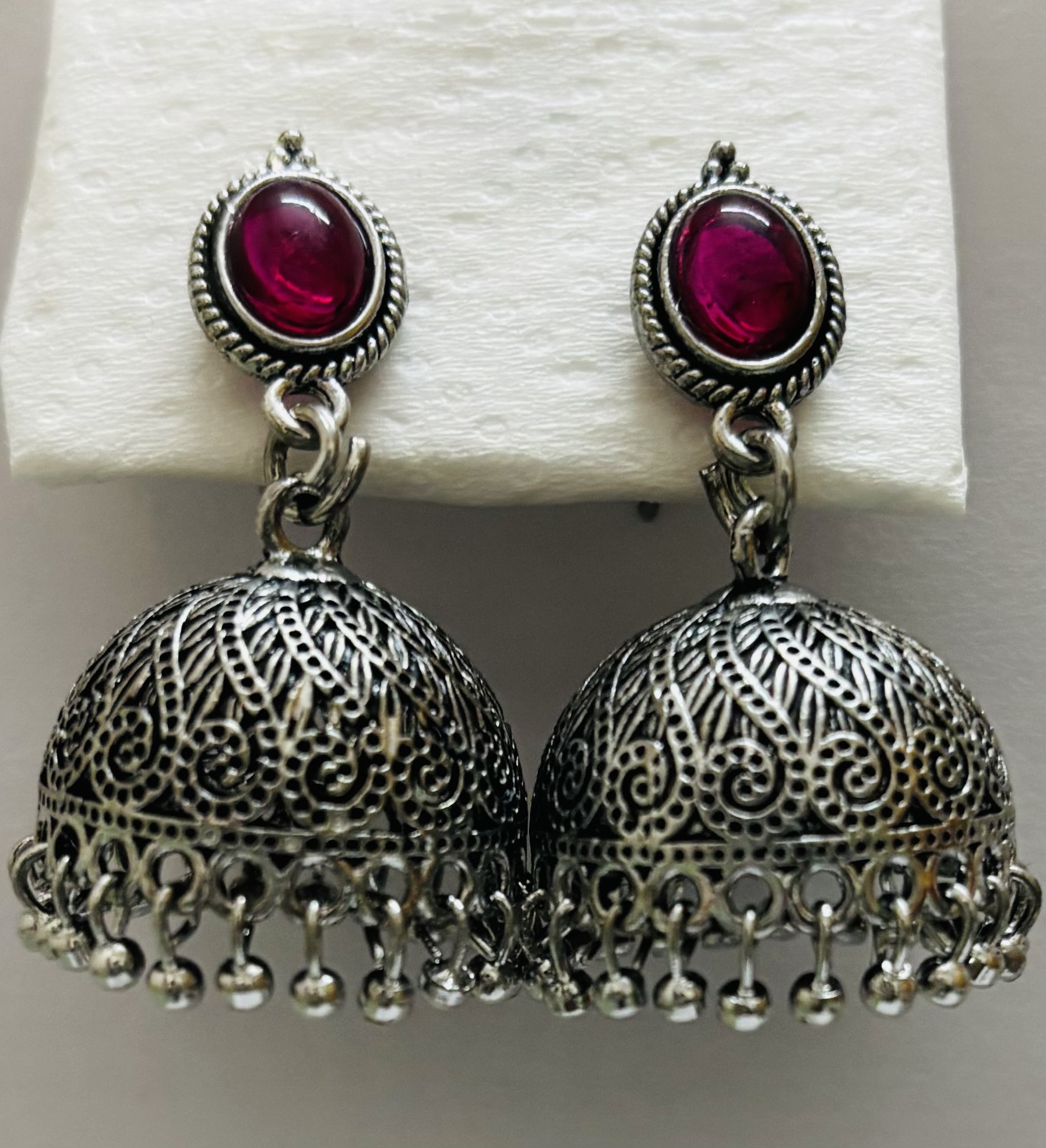 Metal Jhumka Earrings